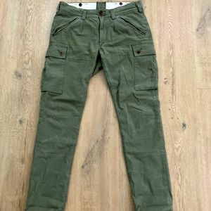 Polo Ralph Lauren green military cargo pants slim 33/32
